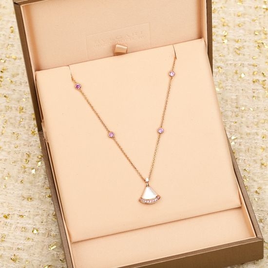 Bvlgari Rose Gold Mother of Pearl Necklace