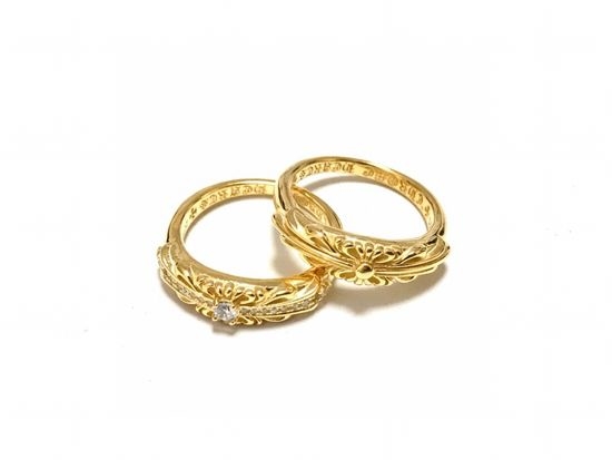 Chrome Hearts Vintage Diamond Inlaid Punk Style Ring