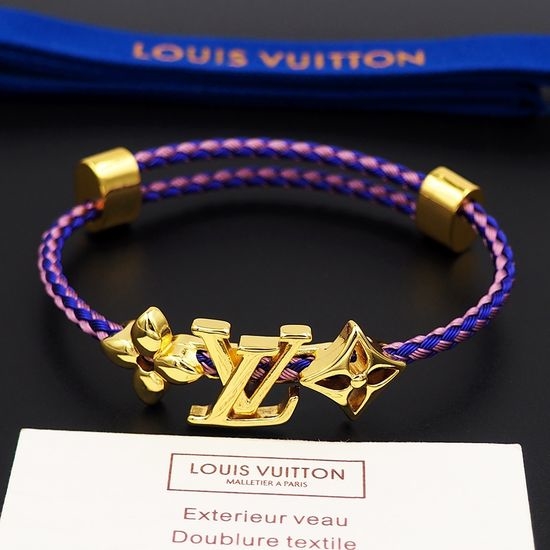 Louis Vuitton LV Indigo Floral Steel Wire Bangle