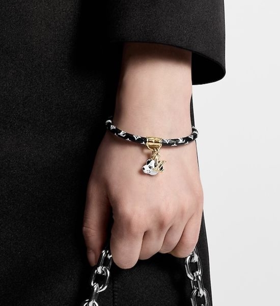 Louis Vuitton LV Cute Dalmatian Decor Braided Rope Bracelet