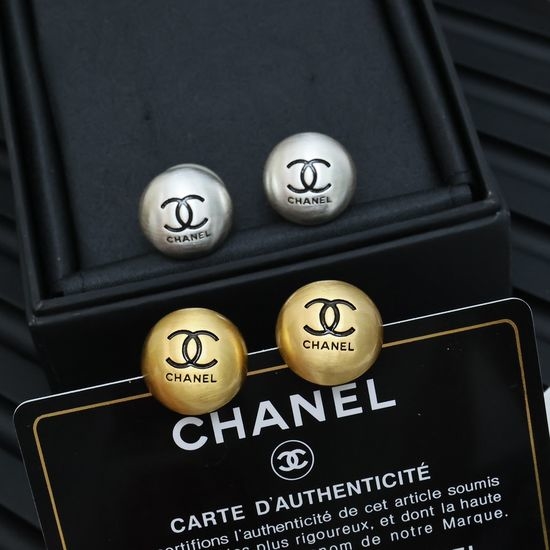 Chanel Pearl Stud Earrings Reversible Vintage Style