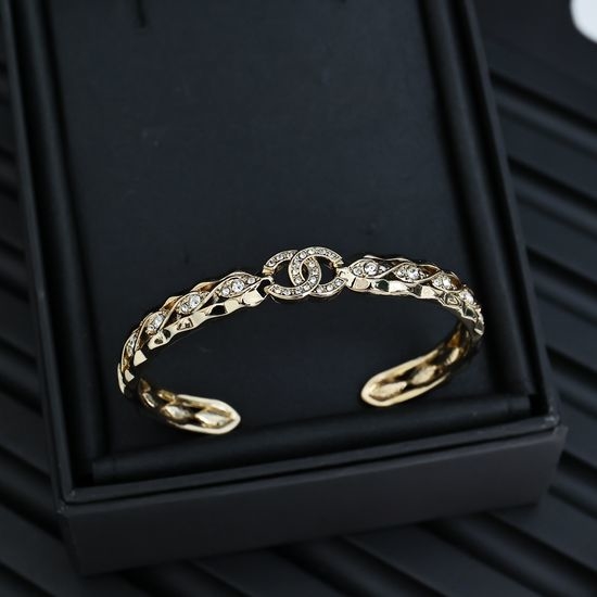 Chanel Sparkling Wavy Pattern Bracelet