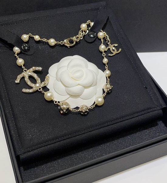 Chanel Pearl and Diamond-Encrusted Spherical Necklace