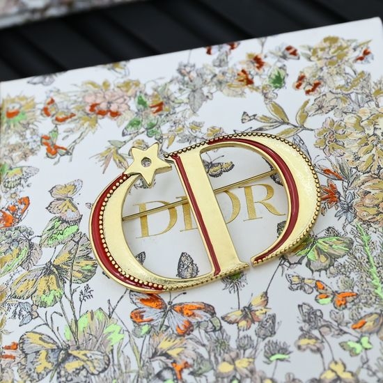 Christian Dior CD Classic Letter Brooch