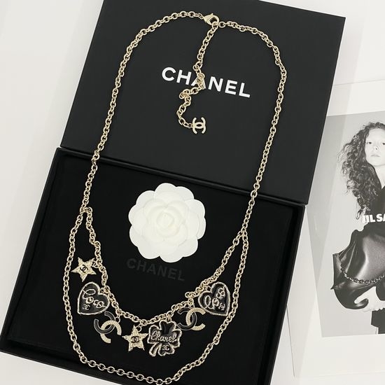 Chanel Black Gold Double Layer Chain Waist Chain