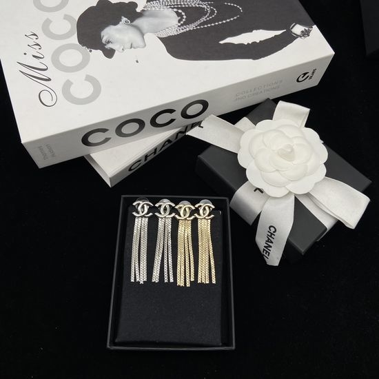 Chanel Tassel Stud Earrings Daily Wear