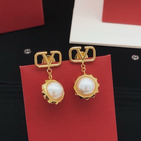 Valentino Pearl Drop Stud Earrings