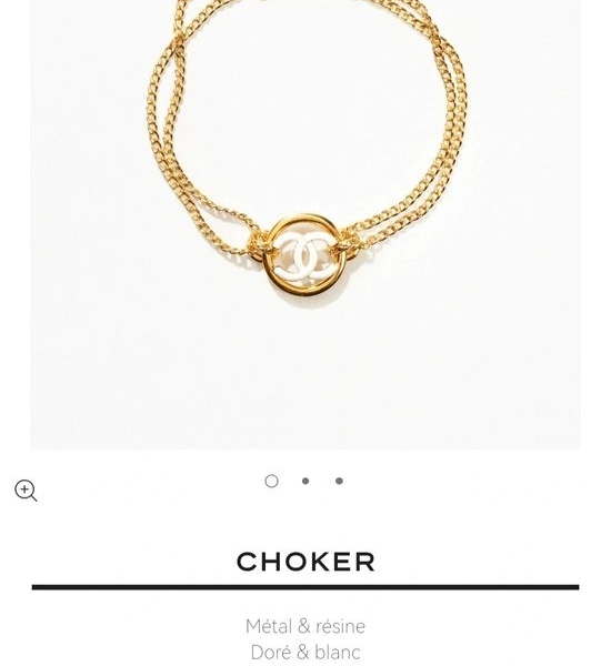 Chanel Enamel Colorful Short Chain Necklace