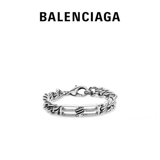 Balenciaga Iconic Letter Gourmette Bracelet
