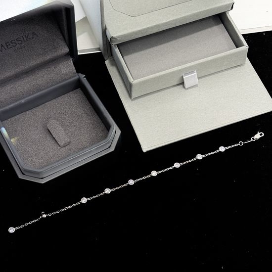 Tiffany & Co. Diamond-studded Starry Silver Bracelet