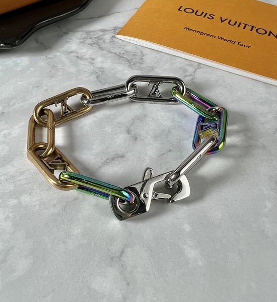 Louis Vuitton LV Colorful Jewelry Set of Necklace and Bracelet