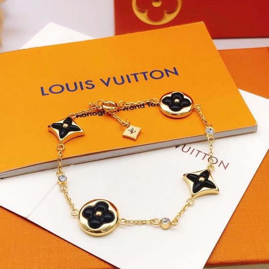 Louis Vuitton LV Black Mother of Pearl Bracelet