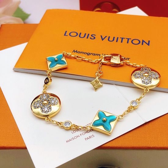Louis Vuitton LV Green Decor Chain Bracelet