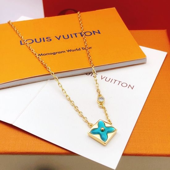 Louis Vuitton LV Blue Mother-of-Pearl Necklace