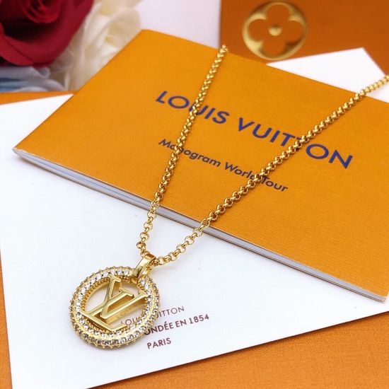Louis Vuitton LV Round Pendant Necklace