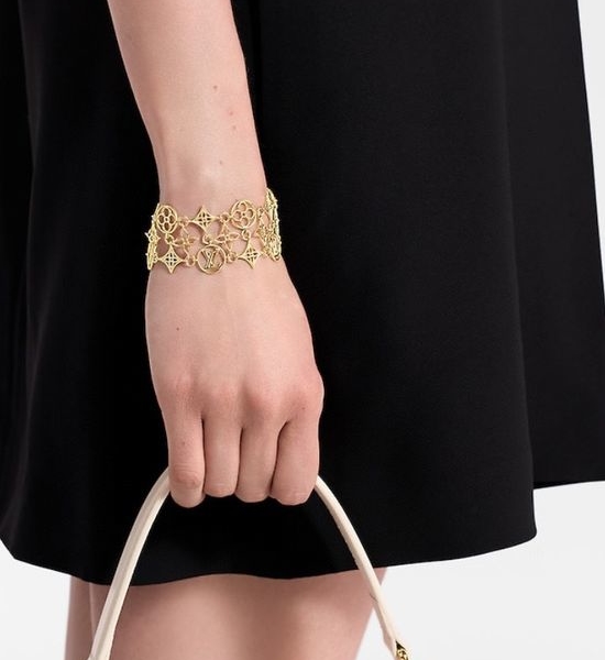 Louis Vuitton LV Floral Engraved Elegant Lace Bracelet