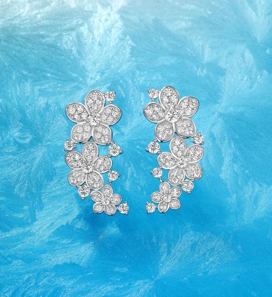 Gucci Sterling Silver Colored Gemstone Earrings
