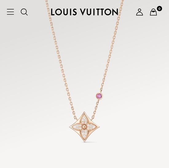 Louis Vuitton LV Star Flower Pendant Necklace