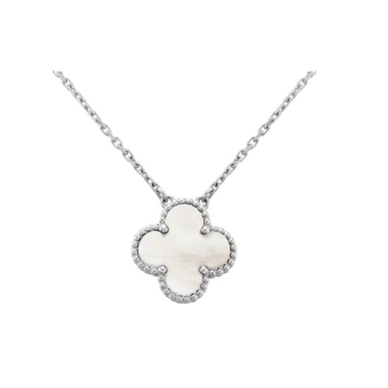 Van Cleef & Arpels VCA Mother of Pearl Clover Necklace