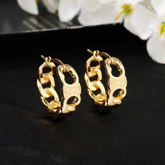 Celine Classic Brass Stud Earrings