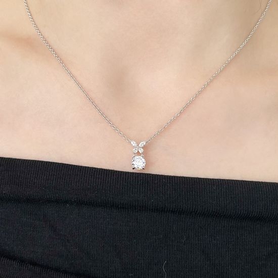 Graff Marquise Cut Diamond Curved Necklace