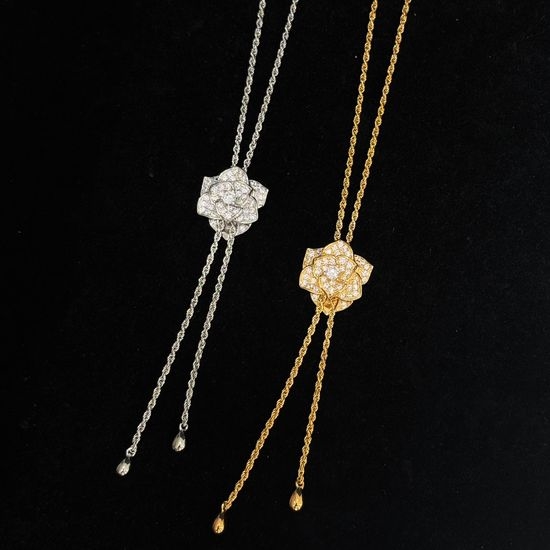 Piaget Rose Adjustable Long Sweater Chain Necklace