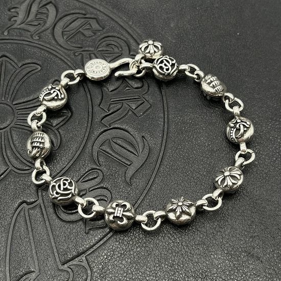 Chrome Hearts Vintage Retro Cross Adjustable Bracelet