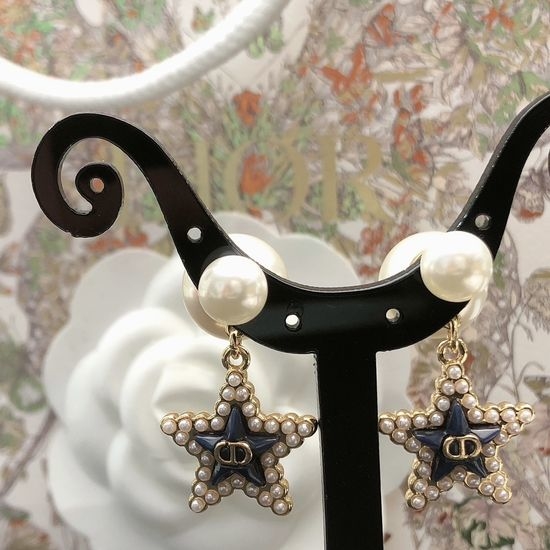 Christian Dior CD Star Shaped Classic Earrings
