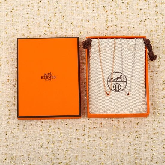 Hermes Customizable Real Gold Necklace with Diamonds