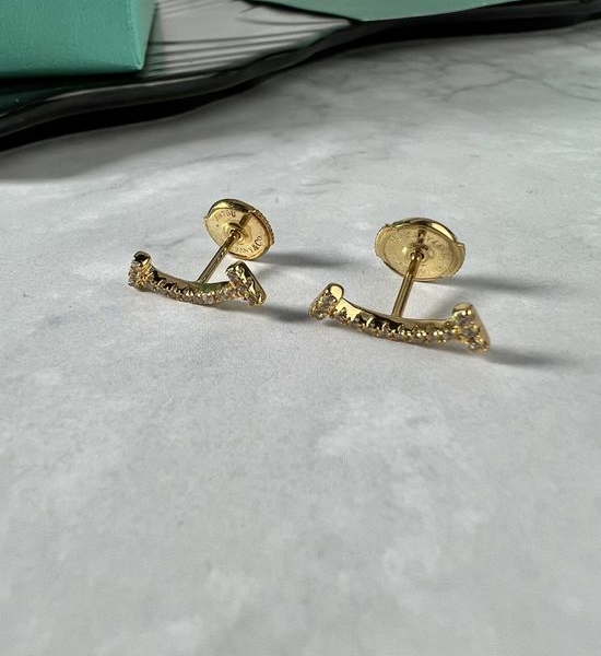 Tiffany & Co. Sparkling Diamond Classic Stud Earrings