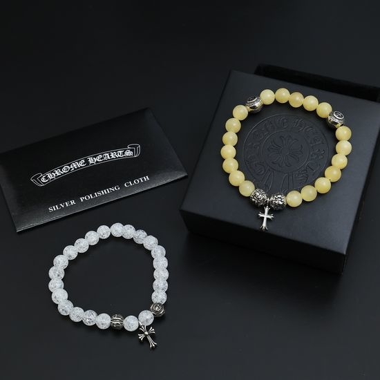 Chrome Hearts Vintage Retro Style Beaded Bracelet