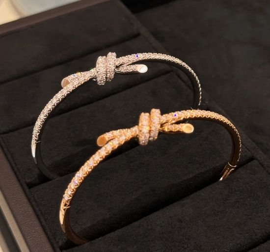 Tiffany & Co. Full Diamond Knot Bangle Elegant Jewelry