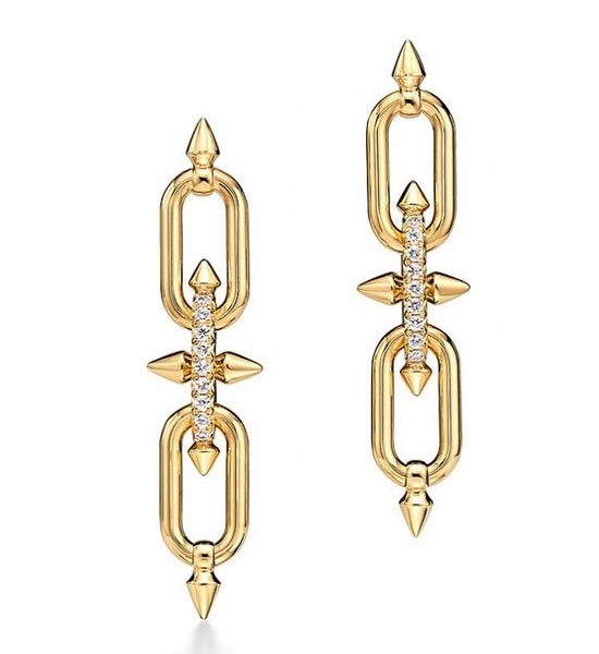 Tiffany & Co. Stylish Spear Motif Earrings