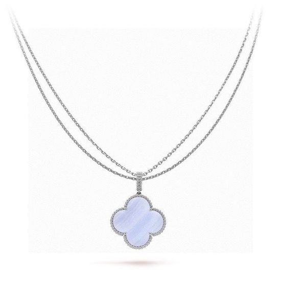 Van Cleef & Arpels VCA Agate Long Chain Versatile Layered Necklace