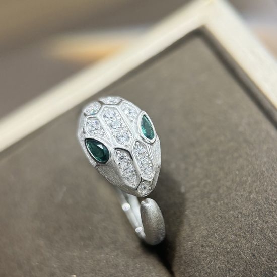 Bvlgari Ruby Eyes Snake Open Ring