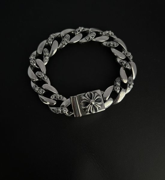 Chrome Hearts Cross Pattern Thick Style Bracelet
