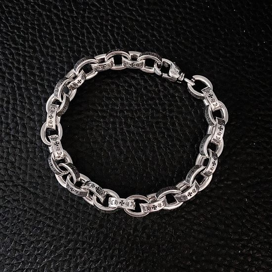 Chrome Hearts Vintage Cross Alphabet Beaded Bracelet