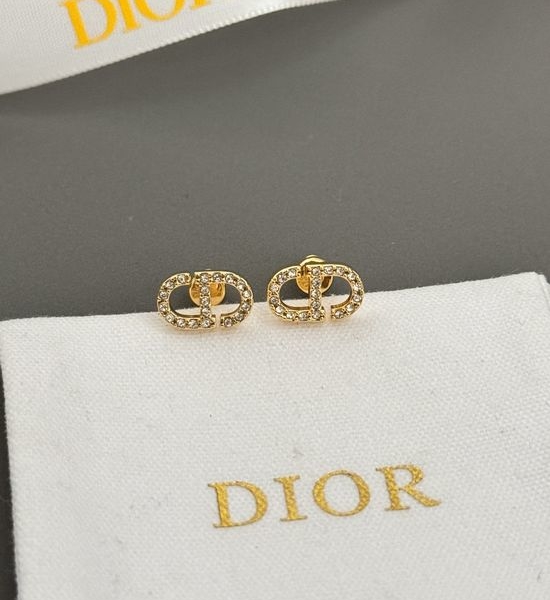 Christian Dior CD Small Mini CD Stud Earrings