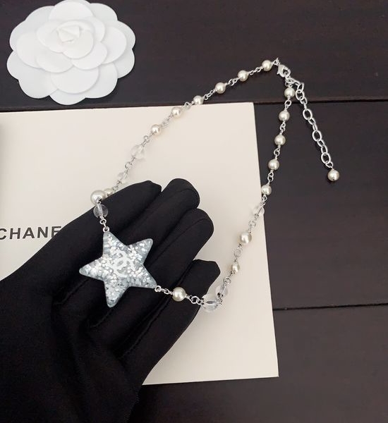 Chanel Resin Star Pendant Necklace