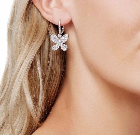 Graff Luxury Full Diamond Butterfly Earrings