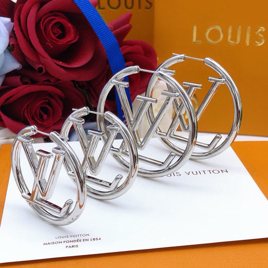 Louis Vuitton LV Moon Smooth Circle Hoop Earrings