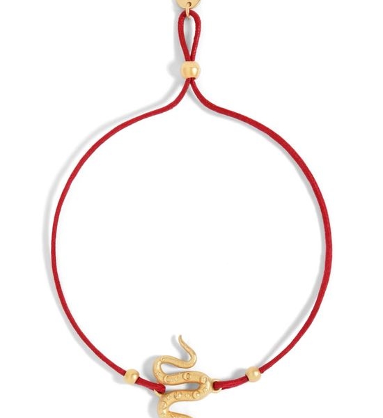 Christian Dior CD Snake Charm Lucky Adjustable Bracelet