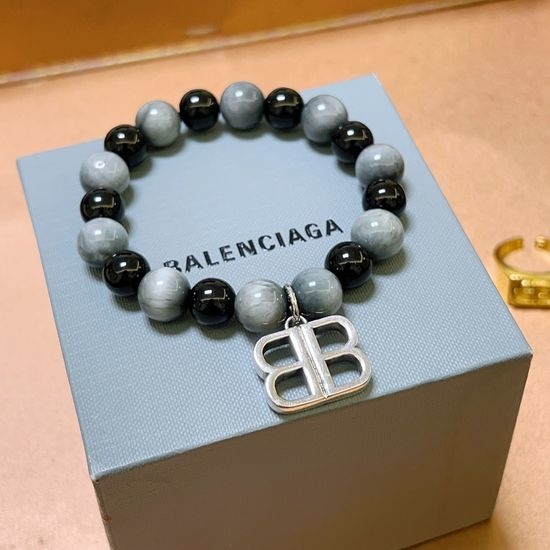 Balenciaga Natural Agate Moonstone Vintage Bracelet