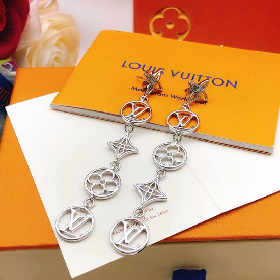 Louis Vuitton LV Tassel Stud Earrings Brass Material