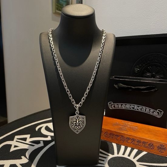 Chrome Hearts Vintage Shield Pendant Necklace Jewelry