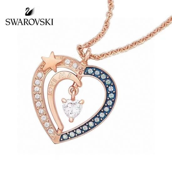 Swarovski Moon Star Heart Pendant Necklace