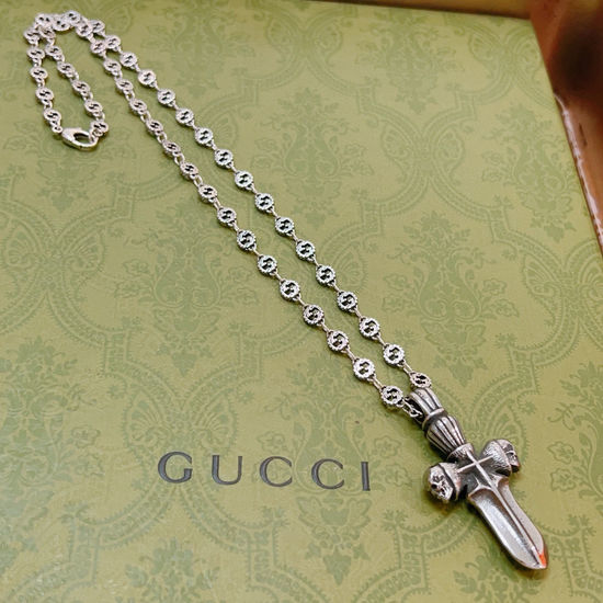 Gucci Cross Pendant Stylish Necklace