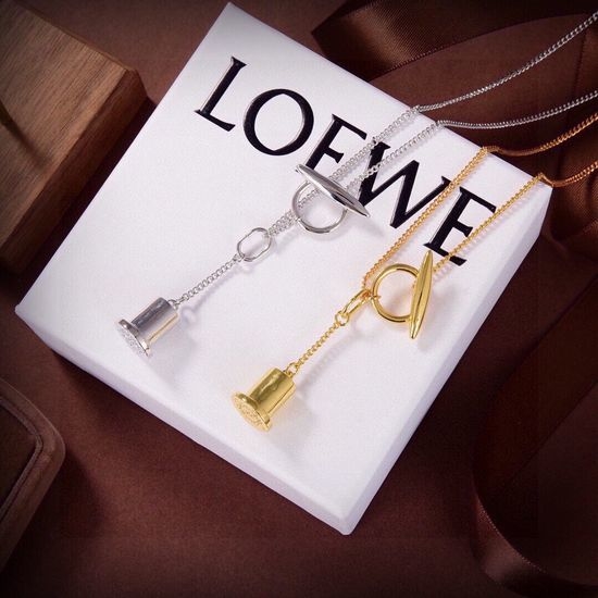 Loewe Minimalist Classic Logo Necklace