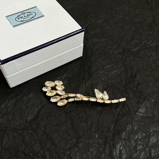 Prada Elegant Fashion Brooch for Daily Wear