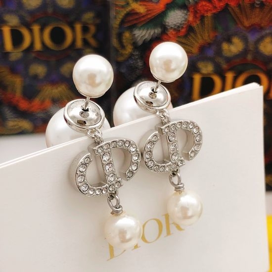 Christian Dior CD Pig Nose Stud Earrings